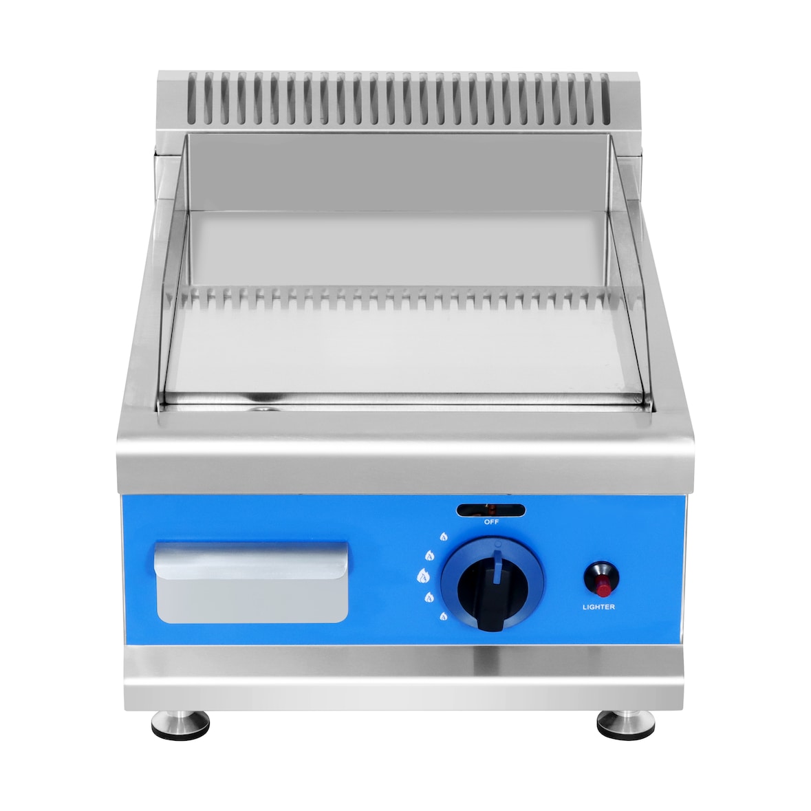 Plancha / Frytop a gas profesional de cromo duro 400 x 570 x 370 mm (1 quemadores, 5 kW)