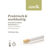 thumbnail of Bubble Tea Trinkhalm in Naturbraun aus Papier FSC®, Ø 12 mm / 23 cm, 100 Stück einzeln verpackt