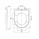 thumbnail of Asiento y Tapa WC compatible con FLAMINIA LINK / MINI LINK - DUROPLAST - Envolvente y Amortiguada