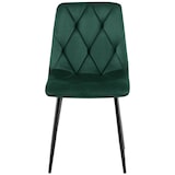 thumbnail of Cadeira de jantar Clairton veludo/verde escuro