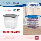 thumbnail of Tontarelli - Aufbewahrungsbox mit Deckel, Clips und 5 Fächern Graphit