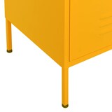 thumbnail of Sideboard KEVI Metall Senfgelb 80x35x101,5 cm Stahl     | Flurschrank Metallschrank Lagerschrank Beistellschrank Wohnzimmer