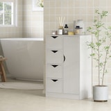 thumbnail of HOMCOM Mobile Bagno con 4 Cassetti e Armadietto a 2 Livelli Bianco