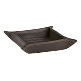 thumbnail of Sonnenleder Ablageschale Leder 20x20cm Taschenleerer Schale Lederschale Stiftschale mocca braun Vide Poche