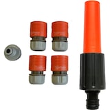 thumbnail of Tuinhaspel - Incl. 20 Meter Tuinslang - Complete Set - Incl. Spuitkopstuk en Connectors - 20m slangcapaciteit - Geel - Eagle Garden