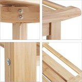 thumbnail of Relaxdays Badezimmer Bank Bambus, Sitzbank Bad, Ablage Badhocker Holz, HxBxT: 45 x 66 x 40 cm, Badezimmermöbel, natur
