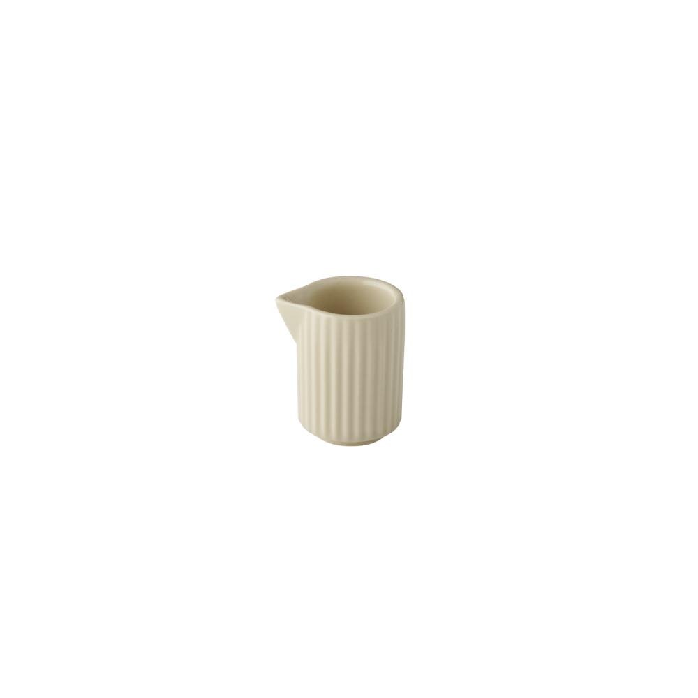 APS Kruik THE GRID 6-delige set - porselein, Ø 4,5 cm, 40 ml, zandkleurig, stapelbaar