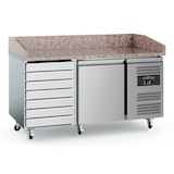 thumbnail of Gastro pizzatafel Gekoelde toonbank RVS 1510x800x1000mm 390l +2/+8°C
