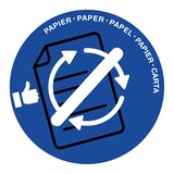 thumbnail of Cep 1009340141 Papierkorb Deckel - Ø 380 mm, blau für Papier