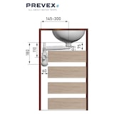 thumbnail of PREVEX Preloc Sifon für Waschbecken / Badezimmer, platzsparender Universal-Siphon | aus recyceltem Kunststoff