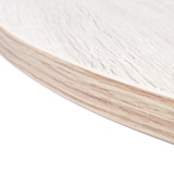 thumbnail of Ronde eettafel, ZEN Model, Woonkamer, 90x90x77cm, voor 4 personen, Eik kleur afwerking, Zwart mat gelakte kleur metalen poten _ ZENIIRONG