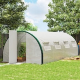 thumbnail of Outsunny Serra a Tunnel 6x3m con 2 Ingressi e 8 Finestre Bianco Verde