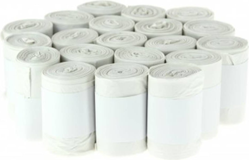 Abfallsack 10L Weiß - 10 Mikron x 1000 Säcke - Delaisy Kargo