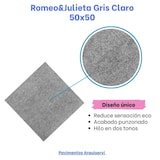 thumbnail of Muestra loseta de moqueta gris claro 50 x 50 cm / 1 ud - (0,25m²) / hogar / oficina / comercio