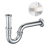 thumbnail of Siphon Sifon Messing Verchromt 1 1/4" Syphon Bad für Waschtisch Waschbecken NEU