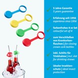 thumbnail of Westmark 4 Silikon Kronkorken mit Schlitz für Trinkhalme, 44412260