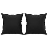 thumbnail of vidaXL 2-Sitzer-Sofa mit Zierkissen Schwarz 120 cm Kunstleder