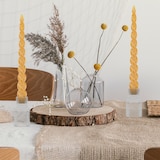 thumbnail of Relaxdays Kerzenständer Stabkerzen, 20er Set, HxD: 7 x 4 cm, aus Glas, geriffelt, runde Stabkerzenhalterung, transparent