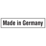 thumbnail of Maschinenkennzeichnung, Made in Germany, weiß - Bund = 100 Stk - 37x9 mm Folie selbstklebend