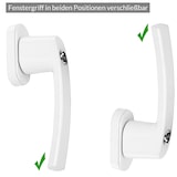 thumbnail of MONZANA® Fenstergriffe10er Set Aluminium weiß inkl. Schlüssel