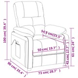 thumbnail of vidaXL Massagesessel Dunkelgrau Stoff