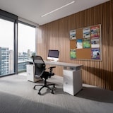 thumbnail of Tableau d'affichage fond liège 12 X A4 cadre alu