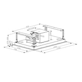 thumbnail of Klarstein Secret Service Deckenhaube Dunstabzugshaube 220W Touch Glas LED weiß Schwarz