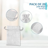thumbnail of Sacos de Yute Pure White 10x14 cm (Pack 20x)