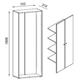 thumbnail of Vandoll Schuhschrank 2 Türen weiß.