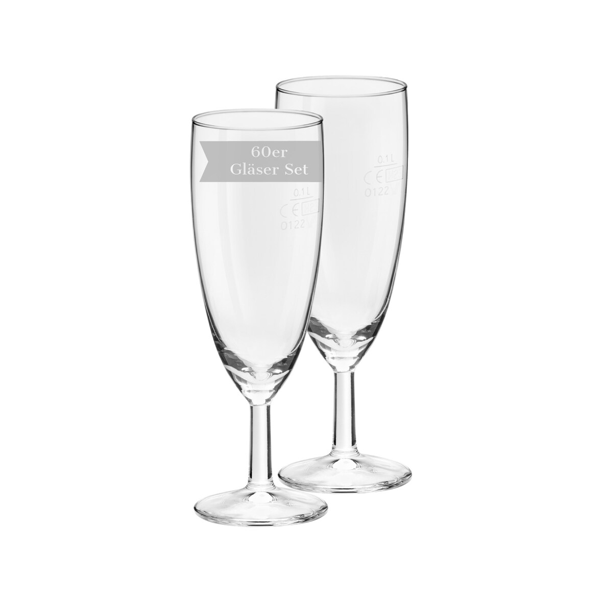 Van Well Royalty Sektglas 0,1 l geeicht 60er Set
