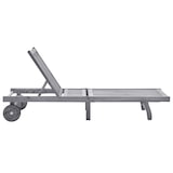 thumbnail of Helloshop26 - Tumbona tumbona cama de jardín mobiliario de exterior para terraza con cojín gris madera maciza de acacia 02_0012477