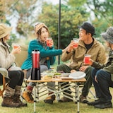 thumbnail of Relaxdays Biersäule mit Zapfhahn, 2,5 l, Getränkespender mit Kühlung, Biertower Garten, Zapfsäule, transparent/schwarz