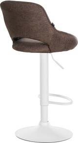 thumbnail of CHEFGASTRO 2er Set Barhocker NIAGARA Stoff Weiß HxBxT 85x47x48cm Stoff Braun Barstuhl