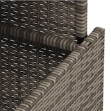 thumbnail of vidaXL Tuintafel 100x55x73 cm poly rattan en acaciahout grijs