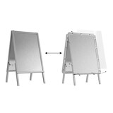 thumbnail of ALLboards Doppelseitige Werbetafel, Kundenstopper, Größe: B2, in einem silbernen Aluminiumrahmen, abschließbar