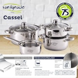 thumbnail of San Ignacio - Batería de Cocina Cassel 16/18/20/24cm en Acero Inoxidable Apto para Inducción