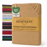 thumbnail of EXKLUSIV HEIMTEXTIL Frottee Spannbettlaken Premium 60 - 70 x 140 cm Sand 80% Baumwolle 20% Polyester  Öko - Tex Zertifiziert Bed-Sheet Bettlaken Spann