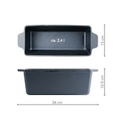 thumbnail of SANTOS BBQ Kastenform K4 mit Deckel, aus Gusseisen, 34 x 13 x 13,5 cm