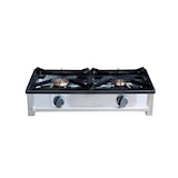 thumbnail of Cocina Industrial a Gas de Sobremesa 2 Fuegos Sudimp La Bari F-2G-LB | Parrillas de Hierro Desmontables | Acero Inoxidable | 800x400x210 mm