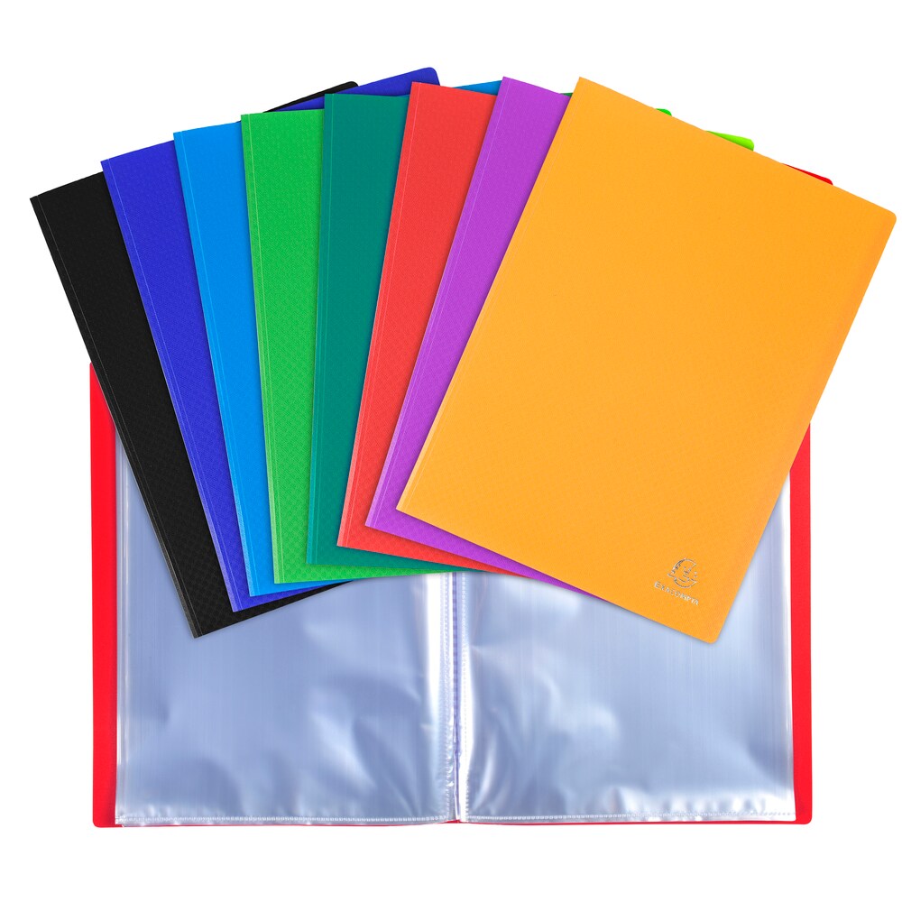 Lot de 15 Protège-documents OPAK Eco A4 60 vues, polypro souple coloris assortis (8)