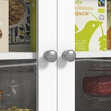 thumbnail of HOMCOM alacena de cocina moderno mueble auxiliar de cocina con 5 puertas estante ajustable cajón y encimera de microondas abierta 100x40x180 cm blanco