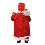 thumbnail of Vacchetti Babbo natale in tessuto rosso e oro con regali cmh80