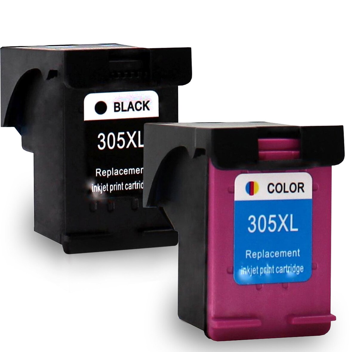 2er Set Gigao Tinte für Envy Pro 6454 Druckerpatronen wiederbefüllt Envy Pro 6454 Drucker 305XL, 6ZD17AE, 6ZA94AE