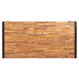 thumbnail of Mesa rectangular Bolero de acero y madera de acacia de estilo industrial