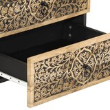 thumbnail of Table de chevet 50x33x60 cm bois de manguier massif – Modèle Fluide