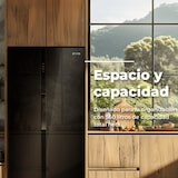 thumbnail of Frigorífico Americano EVVO F90B Glass, 352 l + 198 l, Total No Frost, puerta cristal negro