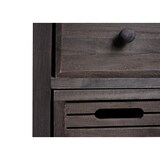 thumbnail of Kommode T18, Schubladenschrank Schrank, 4 Schubladen, 74x30x25cm Shabby-Look Vintage ~ grau-braun