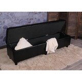 thumbnail of BERLINLODGE Bank Sitzbank mit Aufbewahrung Lars XXL HxBxT 45x180x45cm Creme Kunstleder