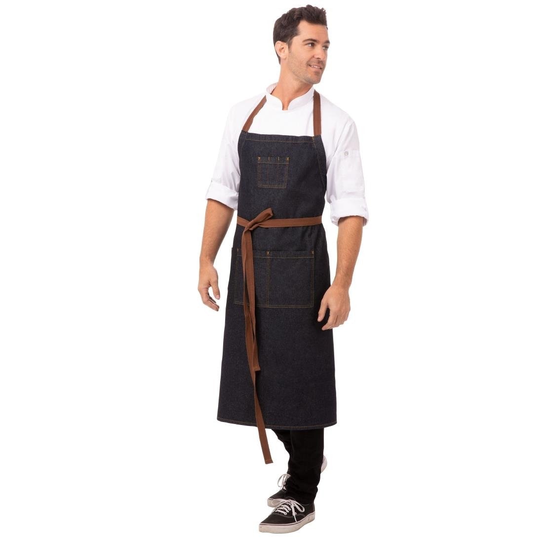 Chef Works Urban Memphis blauw schort
