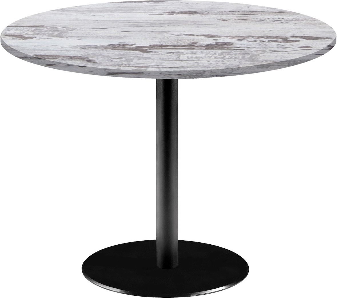 RestooTab - Tisch Rome XL Ø120cm Dekor Eiche islande